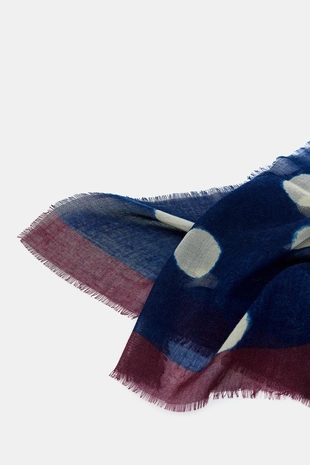 Шарф с принтом в горошек- Заказать в России