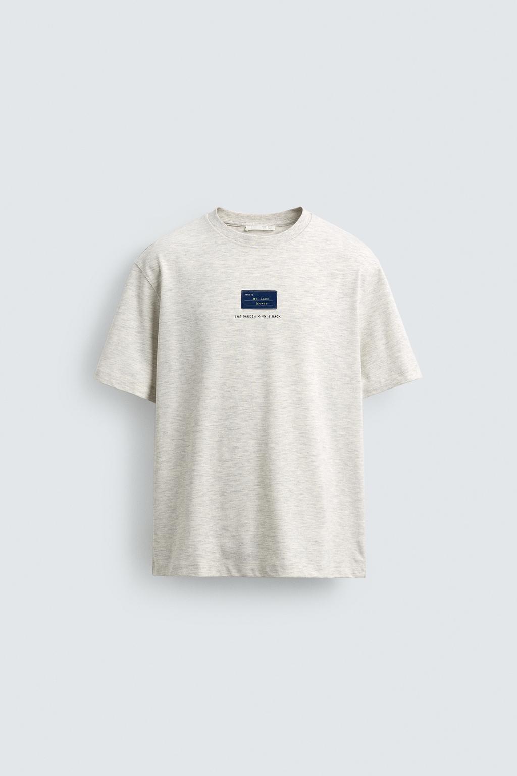 ФУТБОЛКА С КОНТРАСТНЫМ ПРИНТОМ