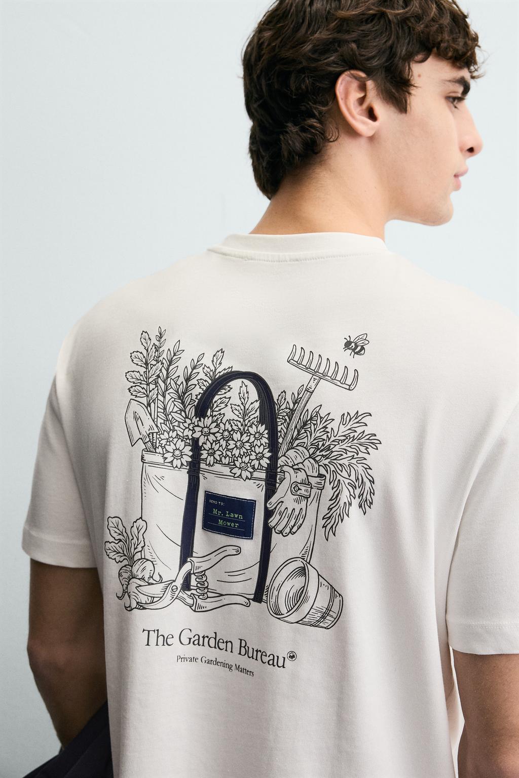 ФУТБОЛКА С КОНТРАСТНЫМ ПРИНТОМ