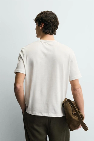 Футболка с контрастным принтом- Заказать в России