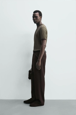 Футболка из рельефного трикотажа