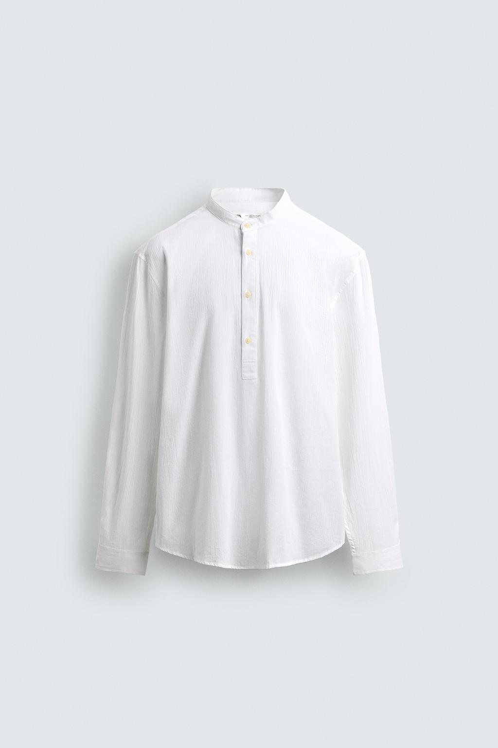 Рубашка с эффектом мятости