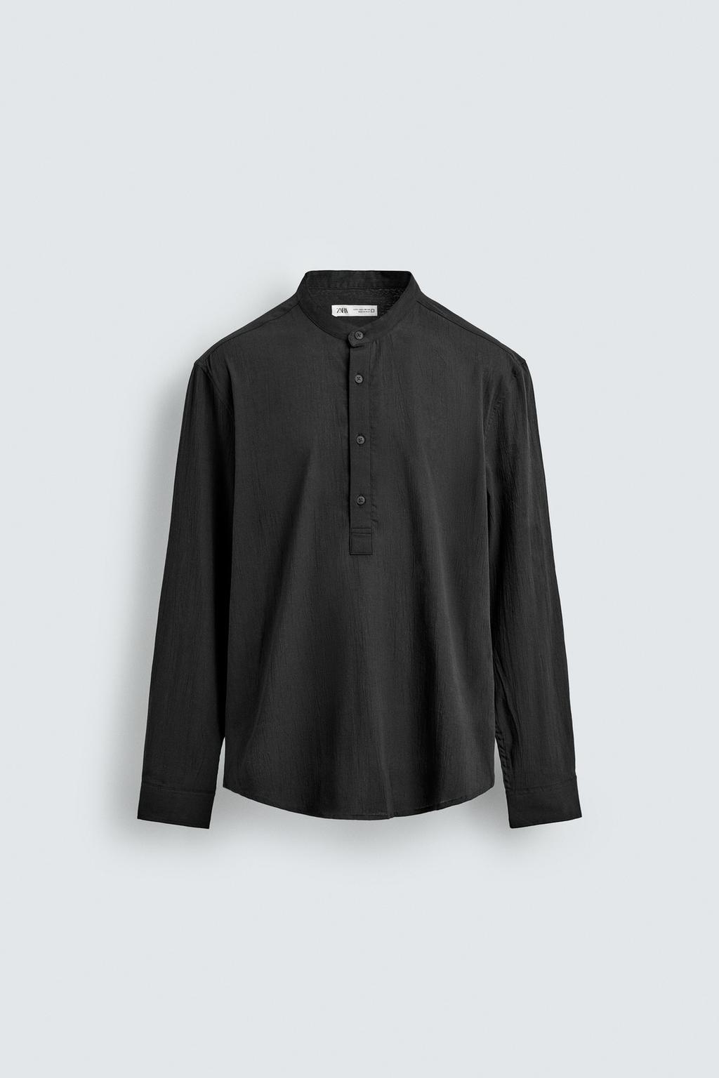 Рубашка с эффектом мятости