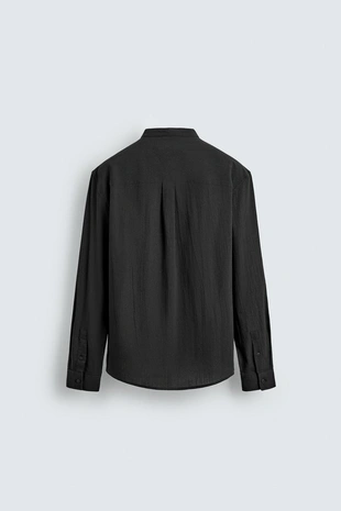 Рубашка с эффектом мятости- Заказать в России