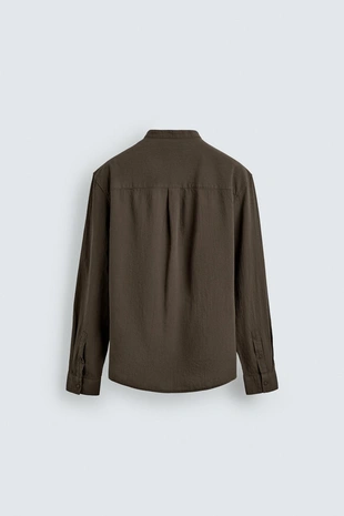 Рубашка с эффектом морщин