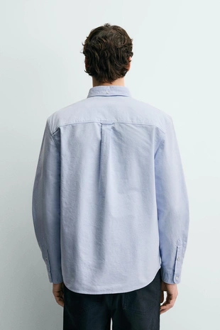 Рубашка оксворд структурная- Заказать в России