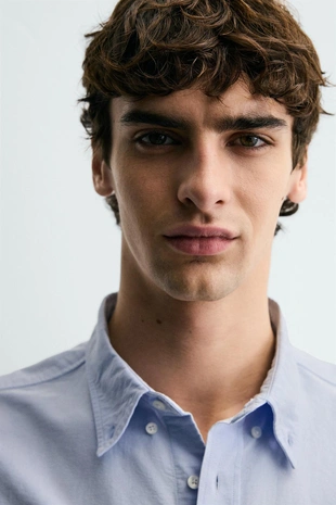 Рубашка оксворд структурная- Заказать в России