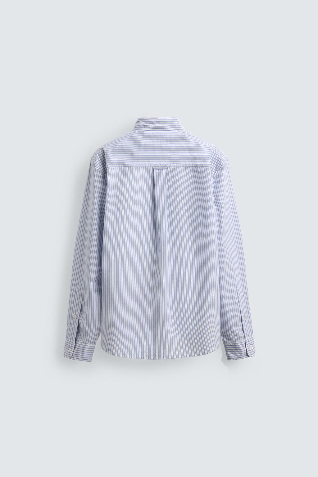 РУБАШКА В ПОЛОСКУ С КАРМАНОМ