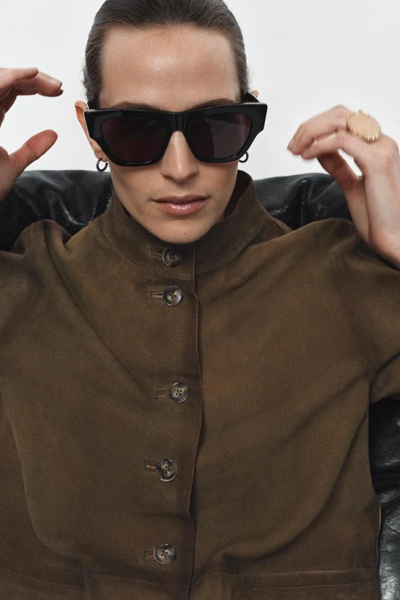 КУРТКА ИЗ 100% КОЖИ — коллекция Zara «ZW» 