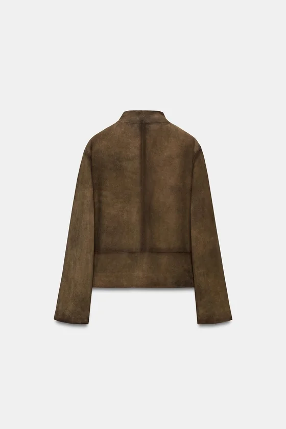 КУРТКА ИЗ 100% КОЖИ — коллекция Zara «ZW» 