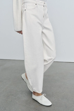 Джинсы ZW COLLECTION BARREL с высокой посадкой- Заказать в России