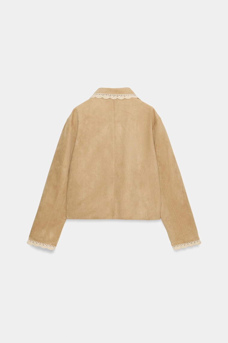 Пиджак из искусственной замши