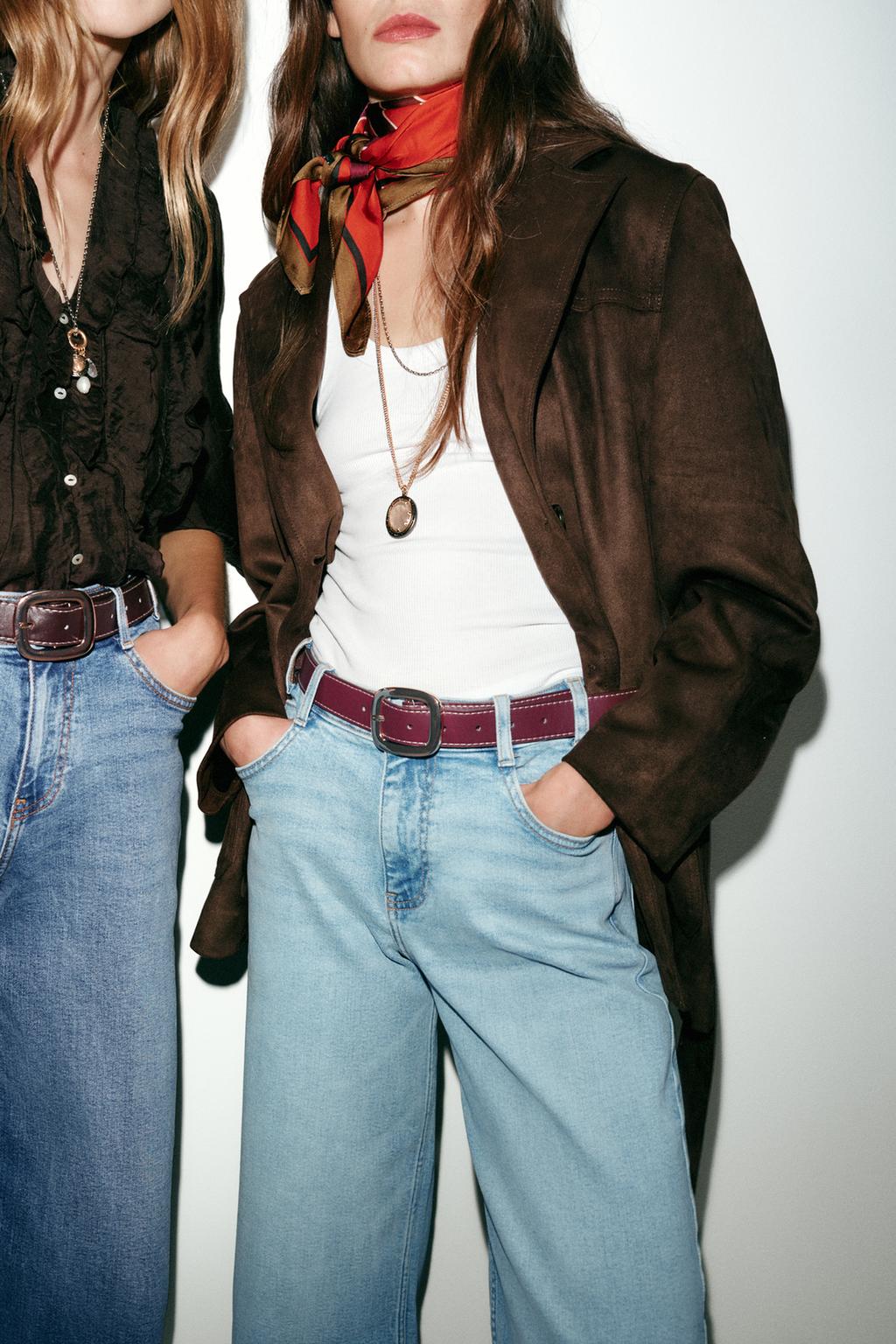 ДЖИНСЫ Z.10 КЮЛОТЫ С ВЫСОКОЙ ПОСАДКОЙ И РЕМНЕМ