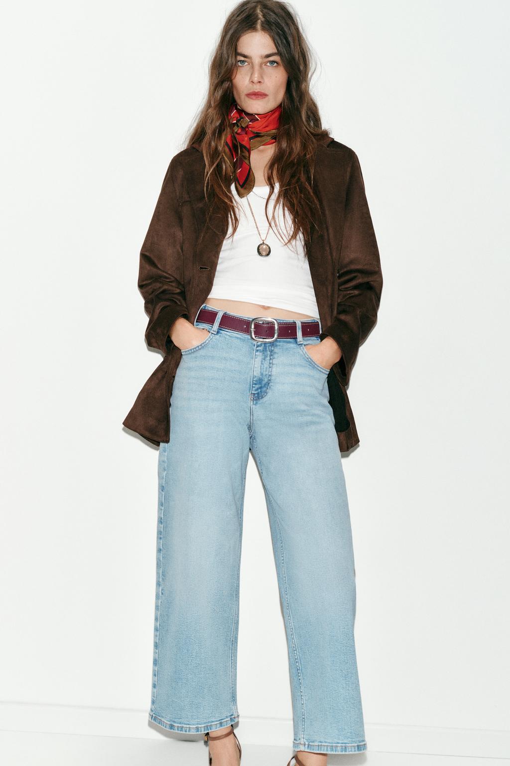 ДЖИНСЫ Z.10 КЮЛОТЫ С ВЫСОКОЙ ПОСАДКОЙ И РЕМНЕМ