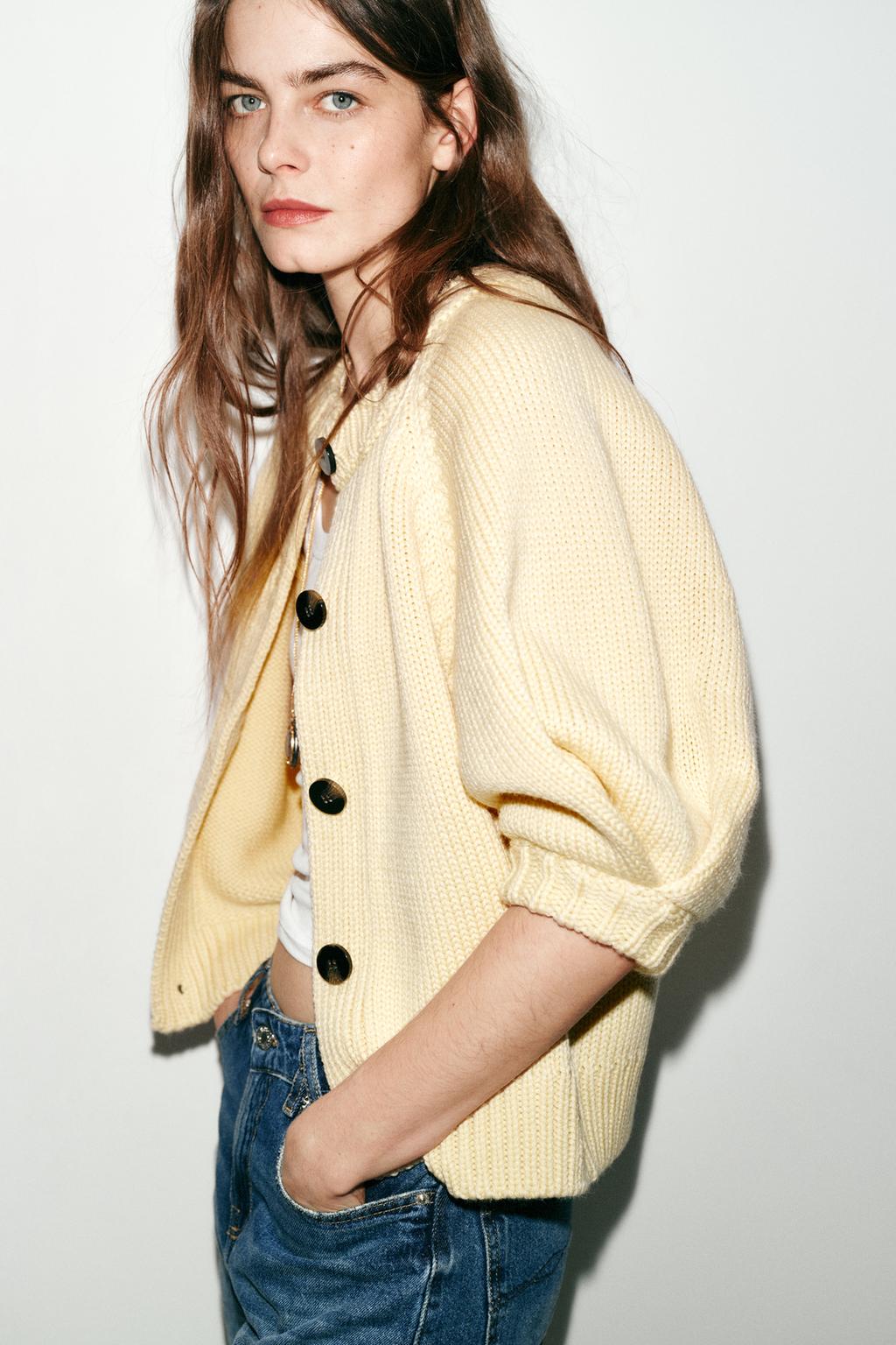 КАРДИГАН С ОБЪЕМНЫМИ РУКАВАМИ