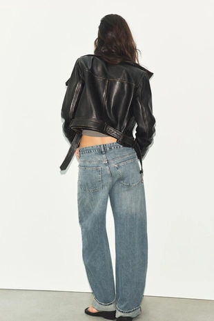 Куртка 100% изношенная кожа- Заказать в России