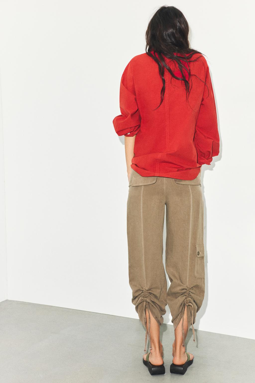 СТРУЯЩИЕСЯ БРЮКИ СО СБОРКАМИ