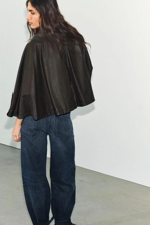 Накидка вощеная с отстегивающимся воротником- Заказать в России