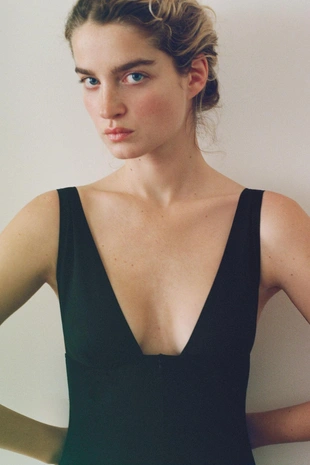 Комбинезон на бретелях с полиамидом и молнией- Заказать в России