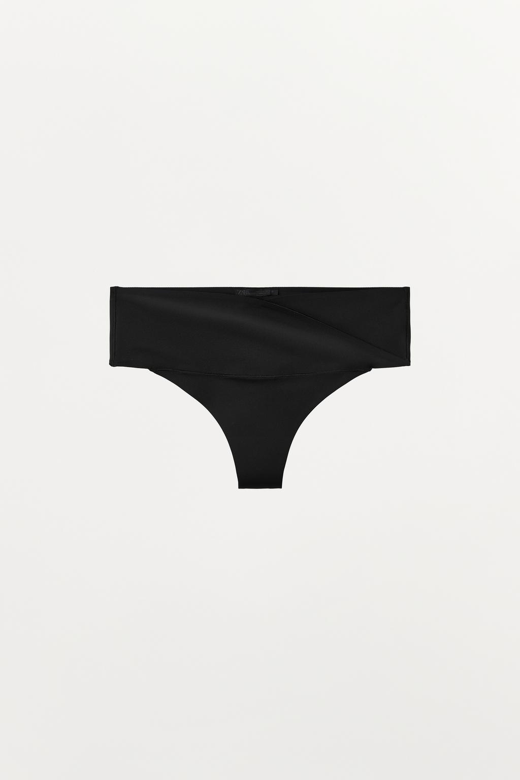 ТРУСЫ ТАНГА ИЗ СМЕСОВОГО ПОЛИАМИДА С ПЕРЕКРЕСТНЫМ ПОЯСОМ