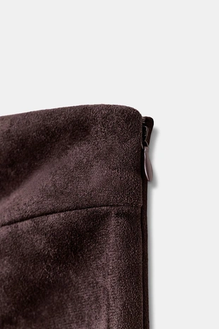 Топ асимметричного кроя из искусственной замши- Заказать в России