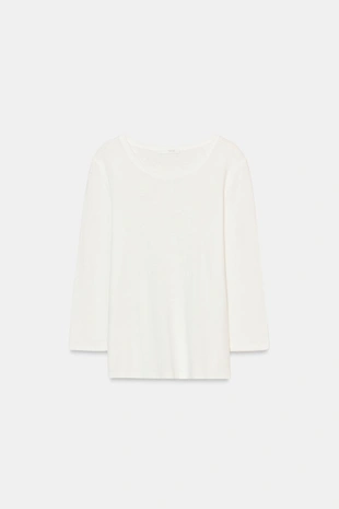 Футболка из льна с эффектом потертости- Заказать в России