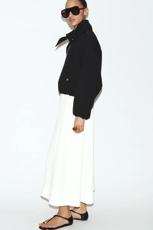 Бомбер со съемным платком- Заказать в России