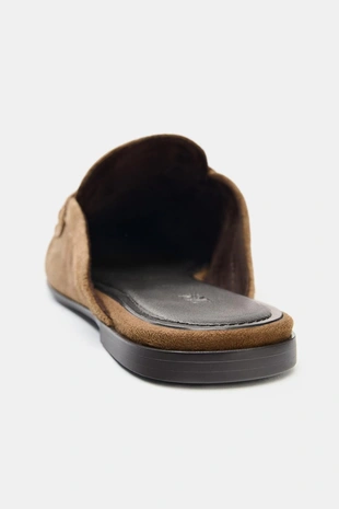 Замшевые лоферы-мюли- Заказать в России