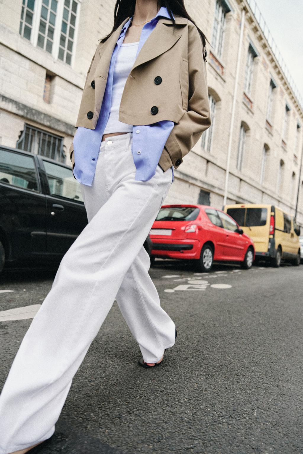 ДЖИНСЫ Z1975 СВОБОДНОГО КРОЯ СО СРЕДНЕЙ ПОСАДКОЙ И ШИРОКИМИ ШТАНИНАМИ