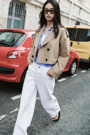 Джинсы Z1975 свободного кроя со средней посадкой и широкими штанинами- Заказать в России