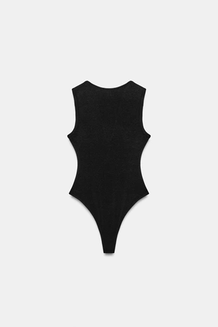 Облегающее боди с V-образным вырезом