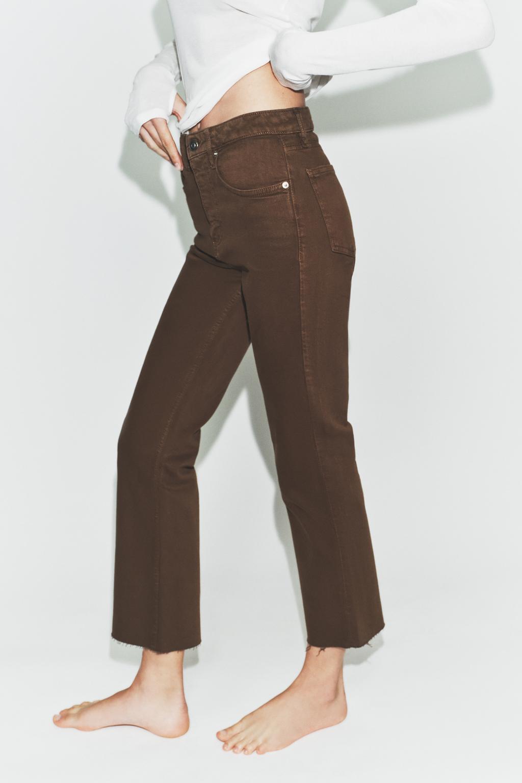 ДЖИНСЫ TRF CROPPED FLARE С ВЫСОКОЙ ПОСАДКОЙ