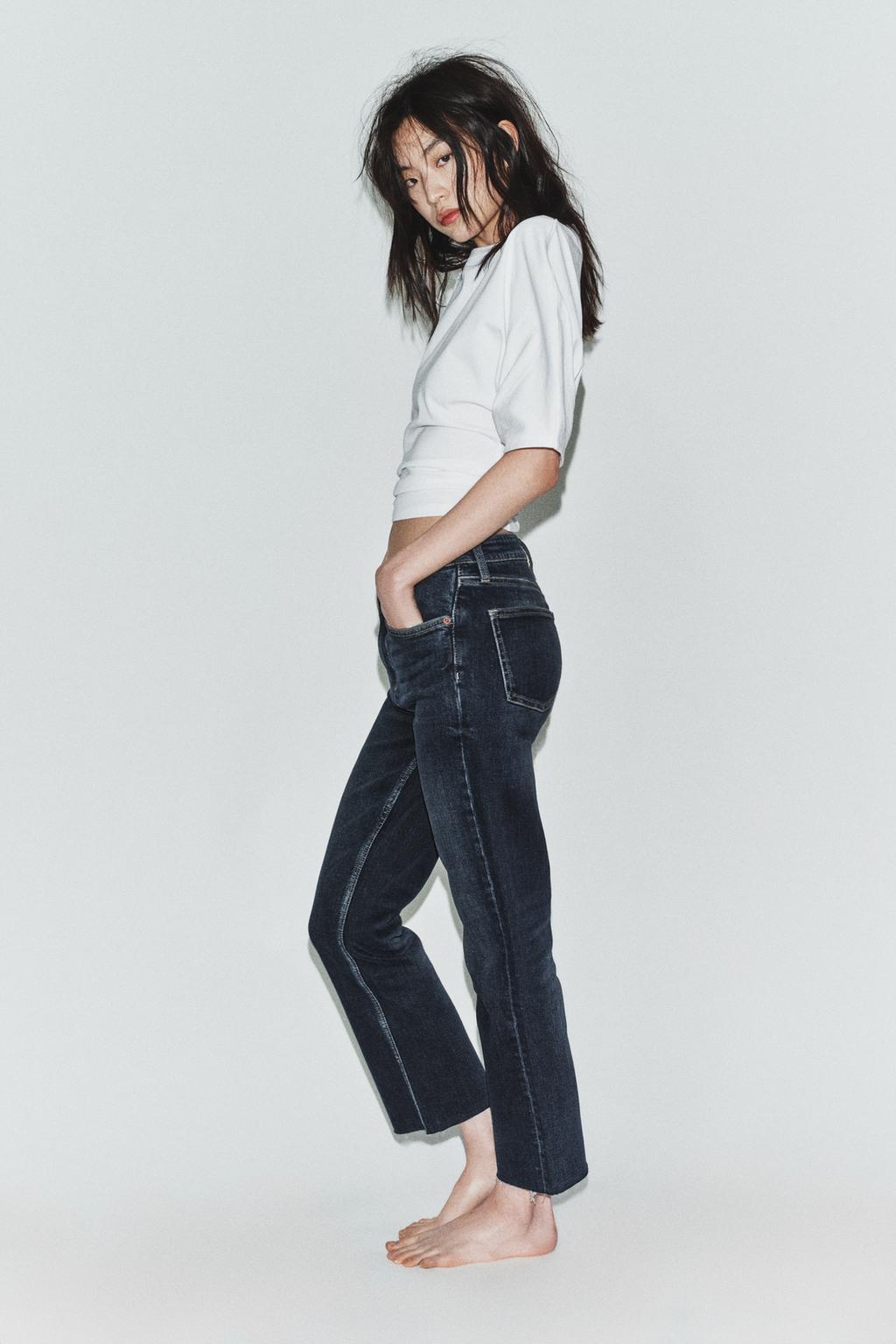 ДЖИНСЫ TRF CROPPED FLARE С ВЫСОКОЙ ПОСАДКОЙ