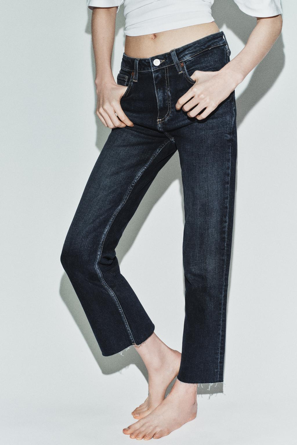 ДЖИНСЫ TRF CROPPED FLARE С ВЫСОКОЙ ПОСАДКОЙ