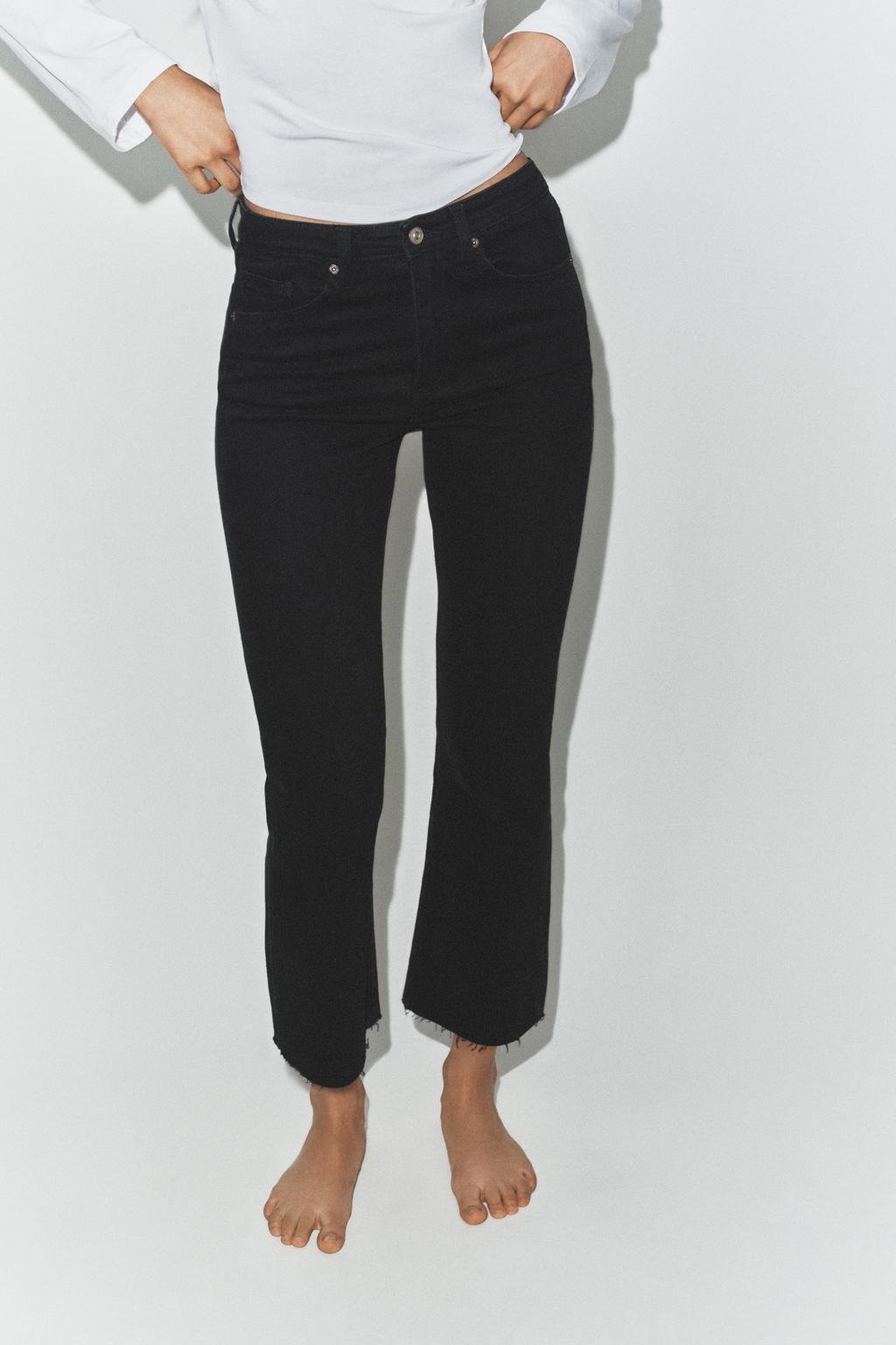 ДЖИНСЫ TRF CROPPED FLARE С ВЫСОКОЙ ПОСАДКОЙ