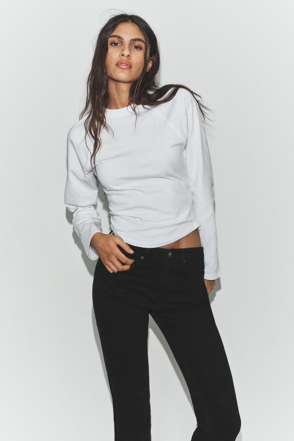 ДЖИНСЫ TRF CROPPED FLARE С ВЫСОКОЙ ПОСАДКОЙ