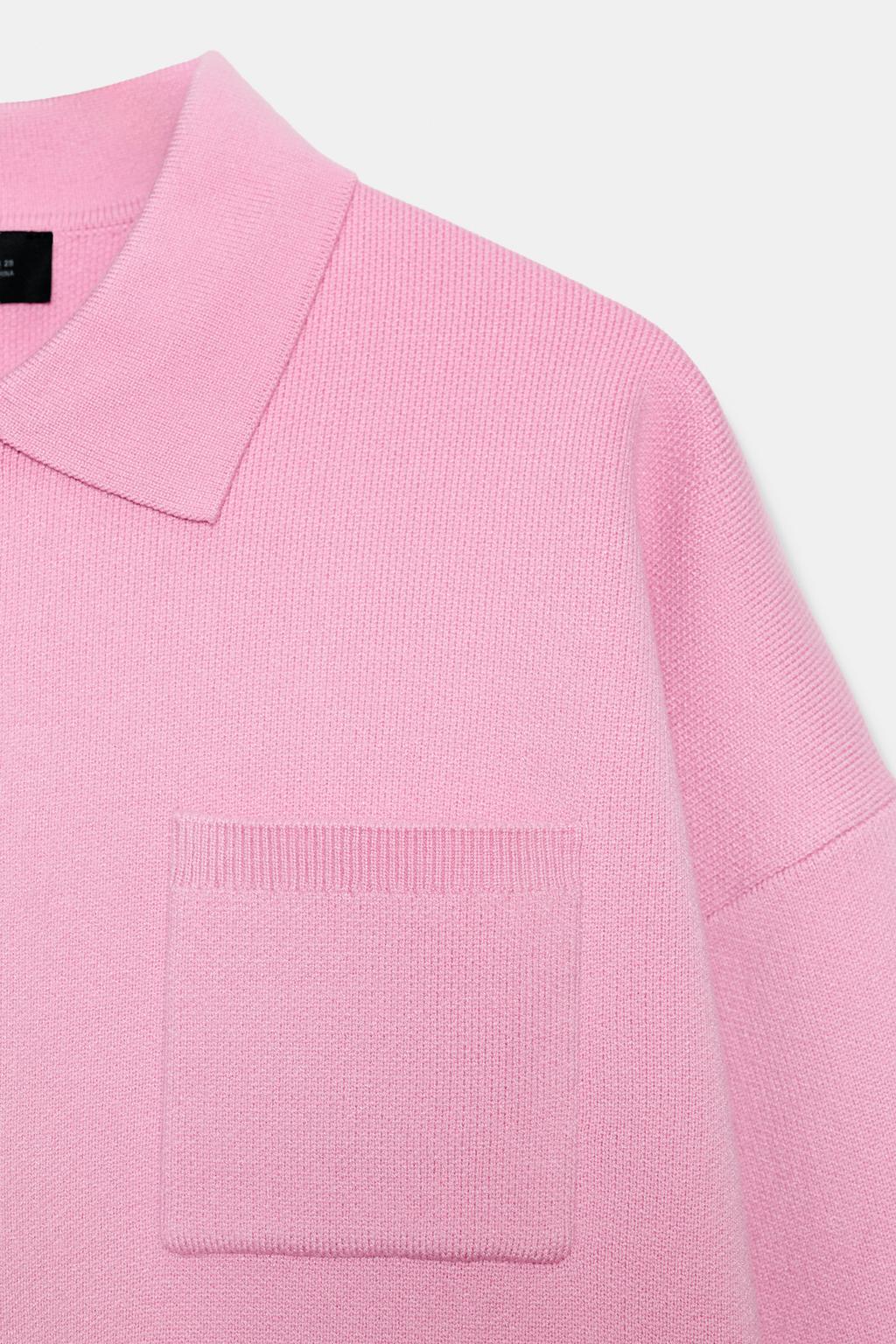 ПОЛО ИЗ ТРИКОТАЖА С КАРМАНОМ