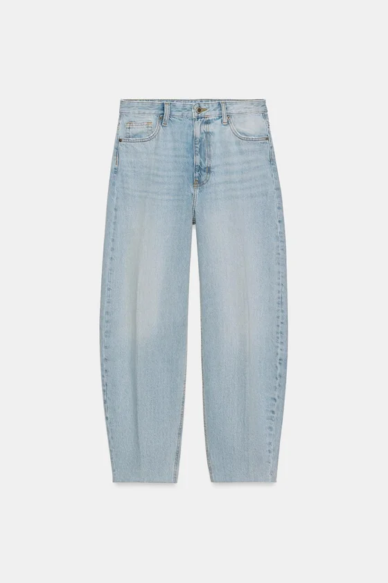 ДЖИНСЫ  С ВЫСОКОЙ ПОСАДКОЙ — коллекция Zara «ZW»