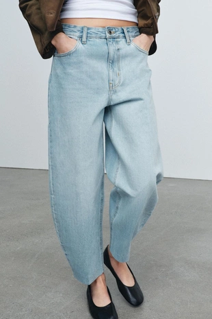 Джинсы BARREL с высокой посадкой — ZW COLLECTION- Заказать в России