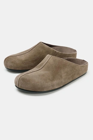 Туфли-мюли из спилка- Заказать в России