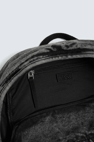 Джинсовый рюкзак с эффектом потертости- Заказать в России