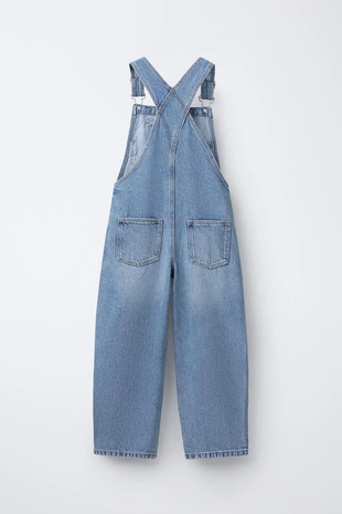Длинный джинсовый комбинезон- Заказать в России