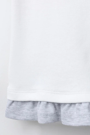 Футболка с двойным воротником и вышитой звездой- Заказать в России