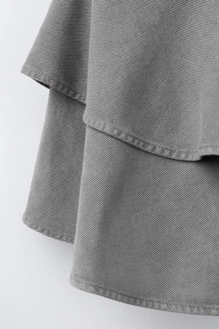 Юбка с воланами и заклепками- Заказать в России