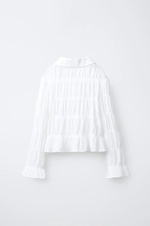 Рубашка с эластичными кромками- Заказать в России