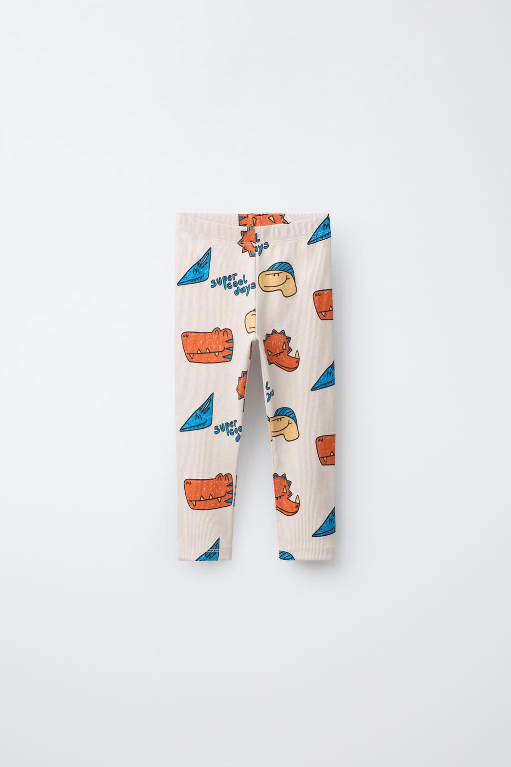 ЛЕГИНСЫ В РУБЧИК С АНИМАЛИСТИЧНЫМ ПРИНТОМ