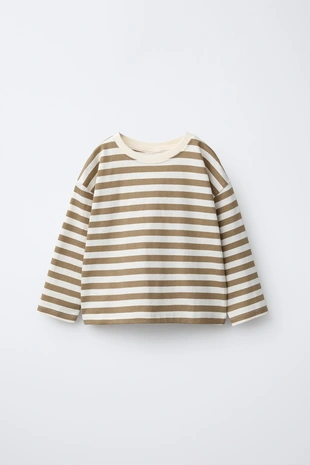 Набор из трех футболок в полоску и однотонных- Заказать в России