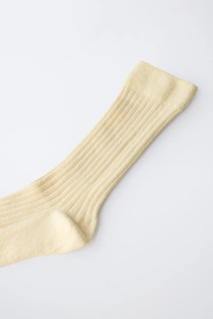 Длинные носки в рубчик- Заказать в России