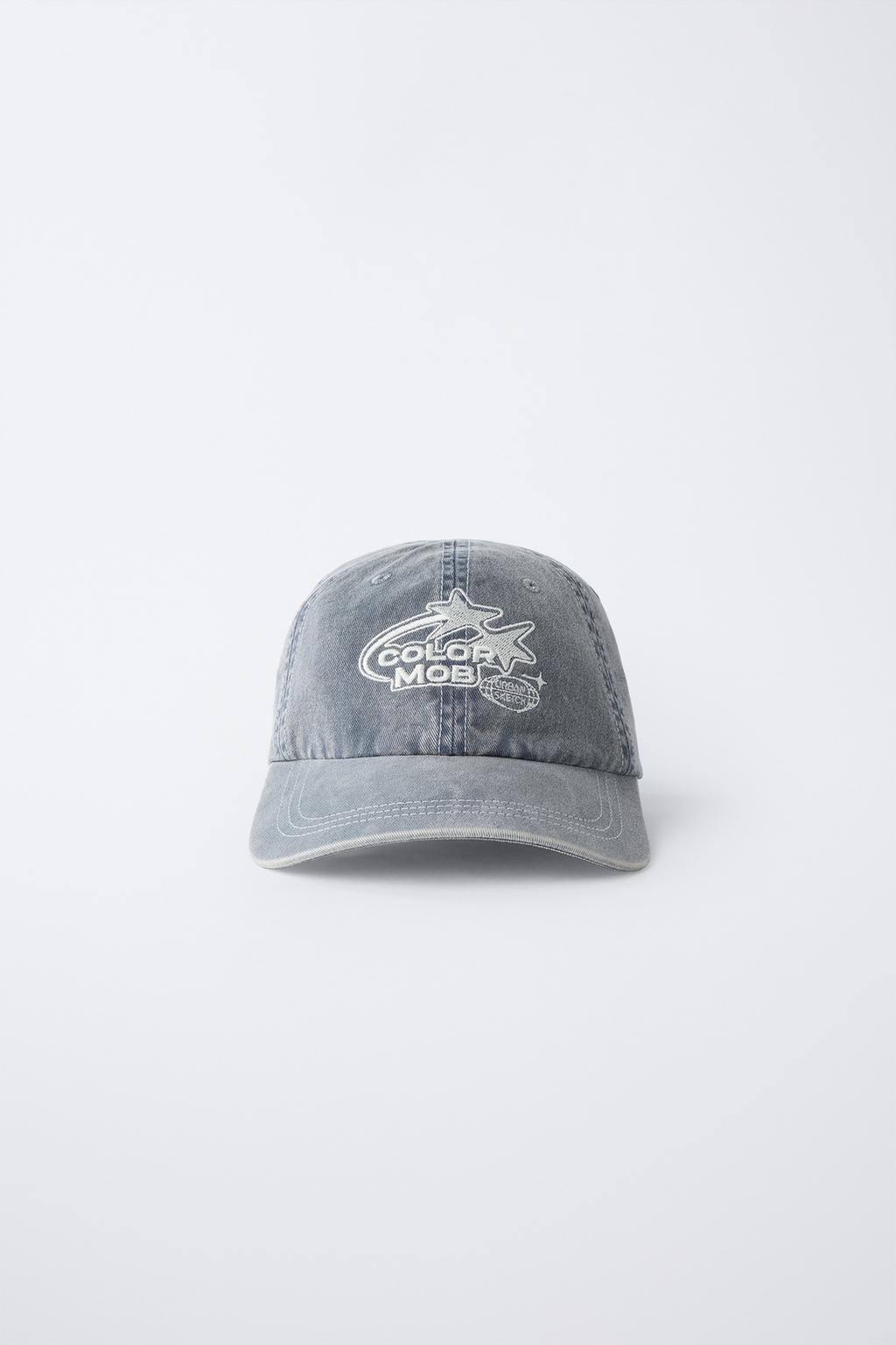 КЕПКА С ЭФФЕКТОМ ПОТЕРТОСТИ И ВЫШИВКОЙ