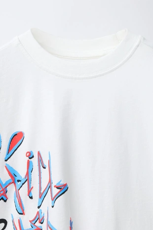 Футболка с принтом граффити- Заказать в России